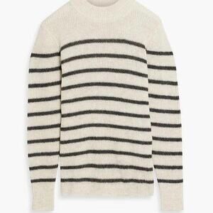 George striped alpaca-blend sweater